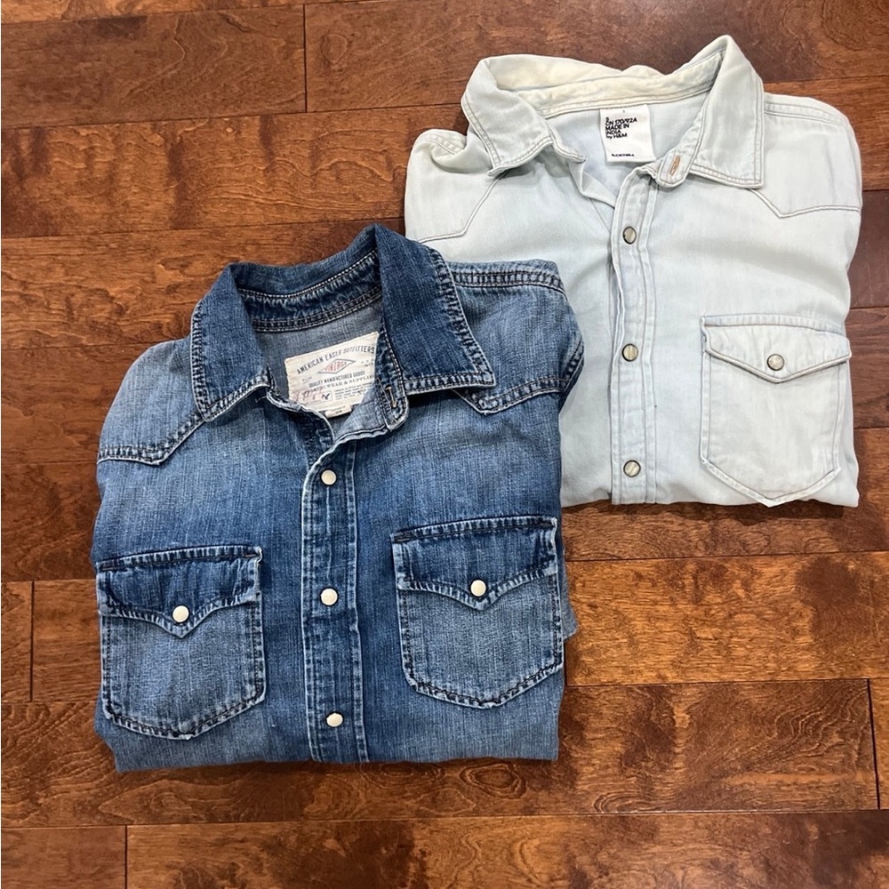 Bundle of 2: Western-Style Shirts (S)